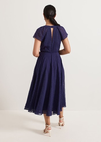 Phase Eight Petite Gwen Dress Navy Australia | LE3098746